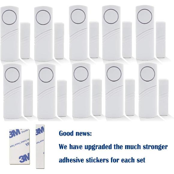Home Security Alarm System DIY Kit - Magnetic Sensor - Guardian Protector - Window Glass Vibration Security Burglar Alarm for Homes, Cars, Sheds,