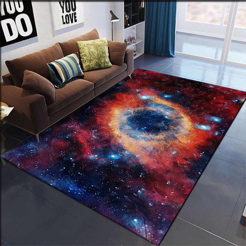 

Galaxy Nebula Carpet Mat Starry Sky Rug Colorful Cosmic Vibrant Home Decoration 3D Effect Floor Mats Bedroom Decor Area Rug 40X60CM