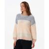 Rip Curl Relaxed Fit Crew Neck Knit SURF TREEHOUSE KNIT Stylish Multico Size Women's [004WKN / CREW]