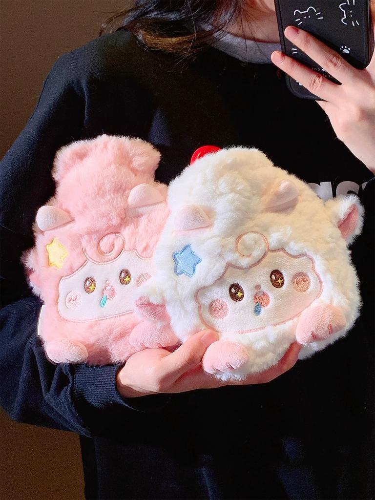 Cute Water-Filled Hot Water Bottle for Winter, Thickened Explosion-Proof Hand Warmer for Bed, Hot Compress for Stomach, Warm Baby Warmer