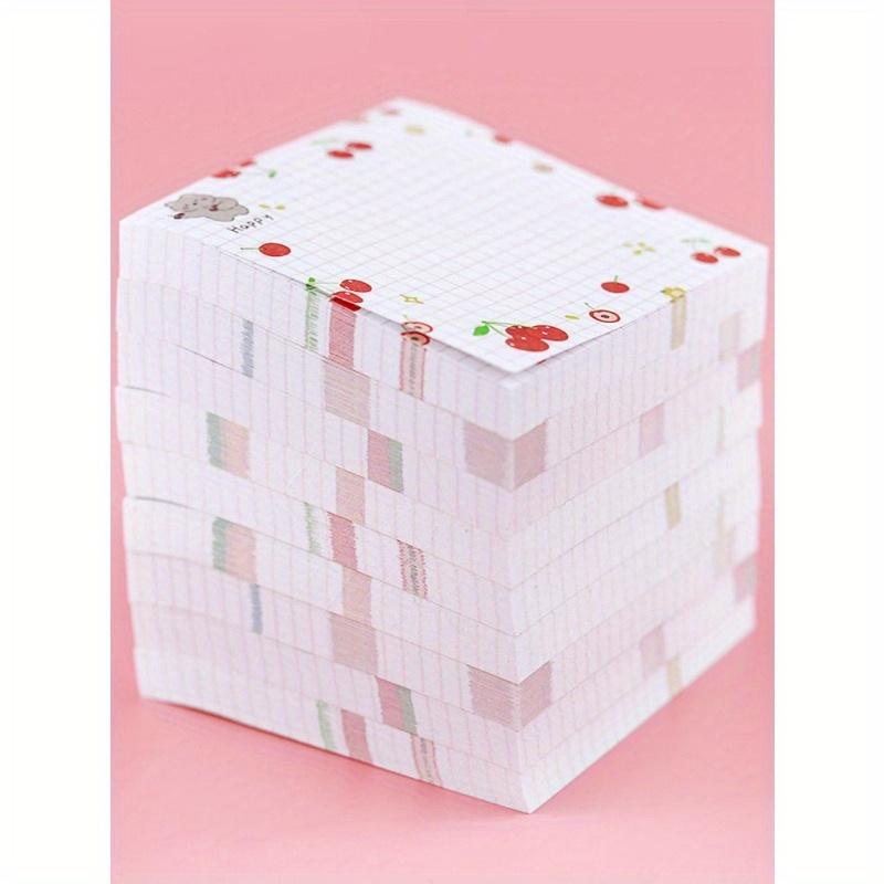 1book/80sheets Random Cute Fruits Design Memo Pad For Students, Office, Home Reminder Notes Back To School
