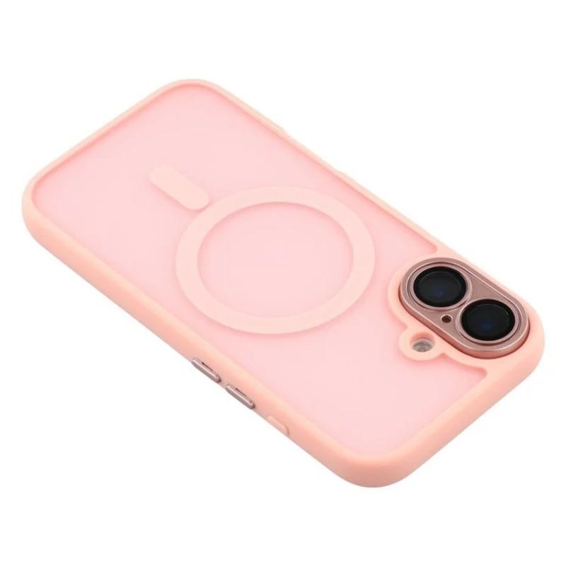 For iPhone 16 Back Cover Compatible with MagSafe WANLONFENG QB1 Series PC TPU Shockproof Phone Case