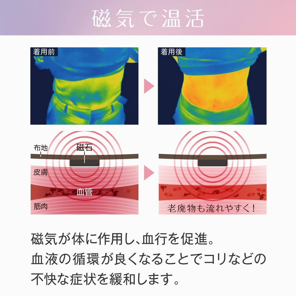 Alphax Bloomme Magnetic Belly Warmer Sizes by Yulumegu Briefs, Women's, Brown, L-LL,