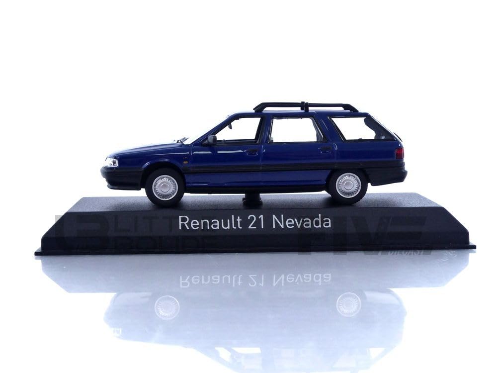 Norev Scale Renault 21 Nevada 2018 Blue Finished Product 1/43