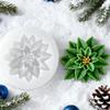 3D Christmas Tree Silicone Mold Reusable Heat-Resistant Geometric Holly Fruit Mold for Resin Soap Clay Candle DIY Craft