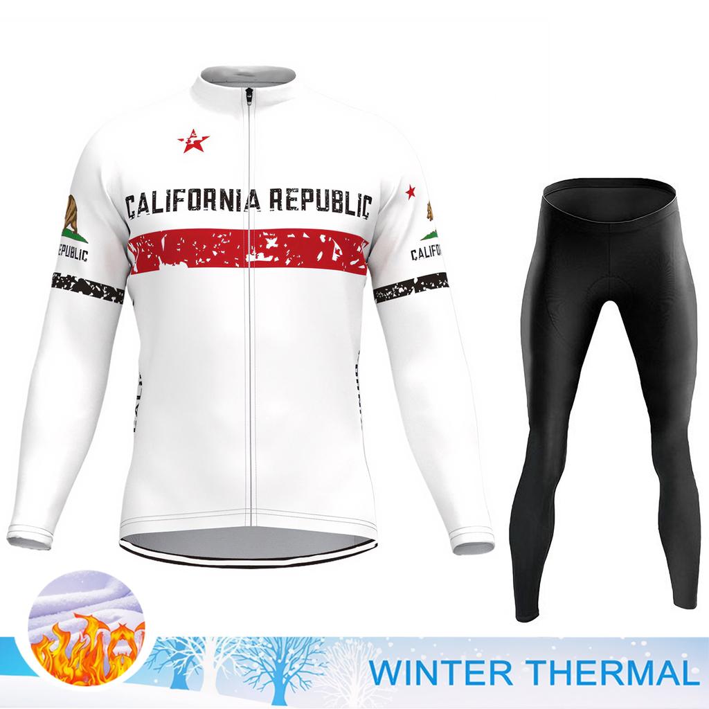 Bicycle Clothing Men's Winter Cycling Set Men Bike Clothes Man Cycling Outfit Man Clothes Sets Male Shirts Winter Cycle Jersey
