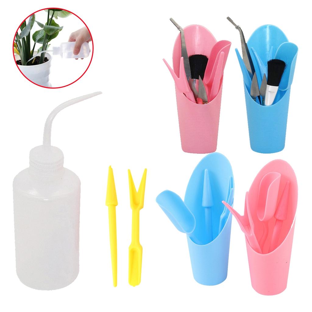 250ml Squeezable Liquid Dropper Bottle Kit Garden Mini Plastic Succulent Cup DIY Sowing Plants Transplant Seedling Tools 1 Set