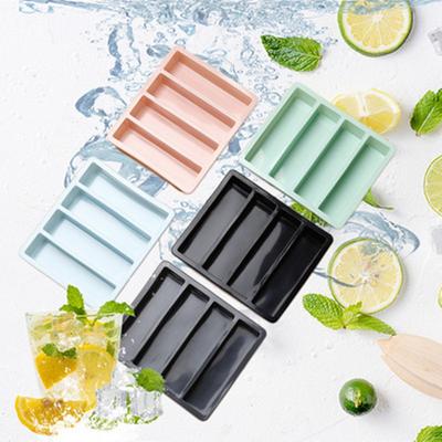 Potravinářská forma na led 16,5*11,5*5 cm, Snadné vyjímání, Silikonová a flexibilní, Stohovatelná forma na led