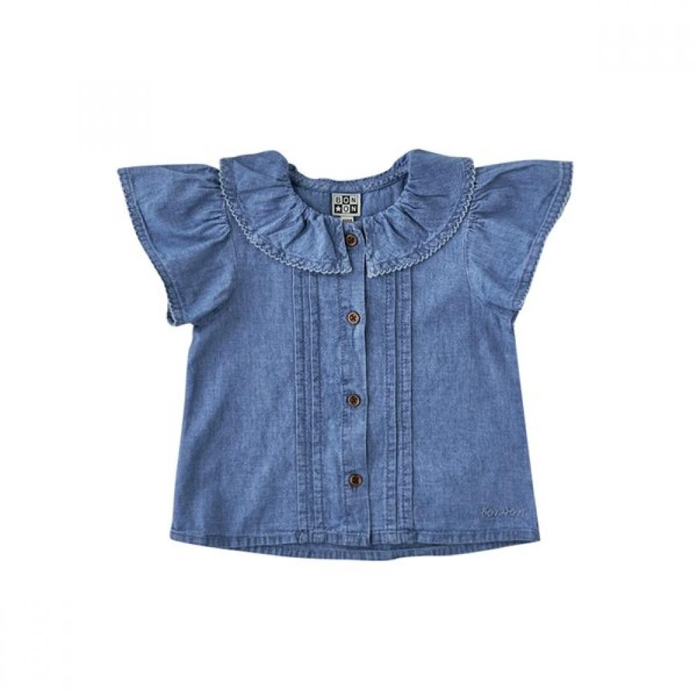 

Bonton Baby Dl Chambray Blouse 7617t L12 02 DL/18M