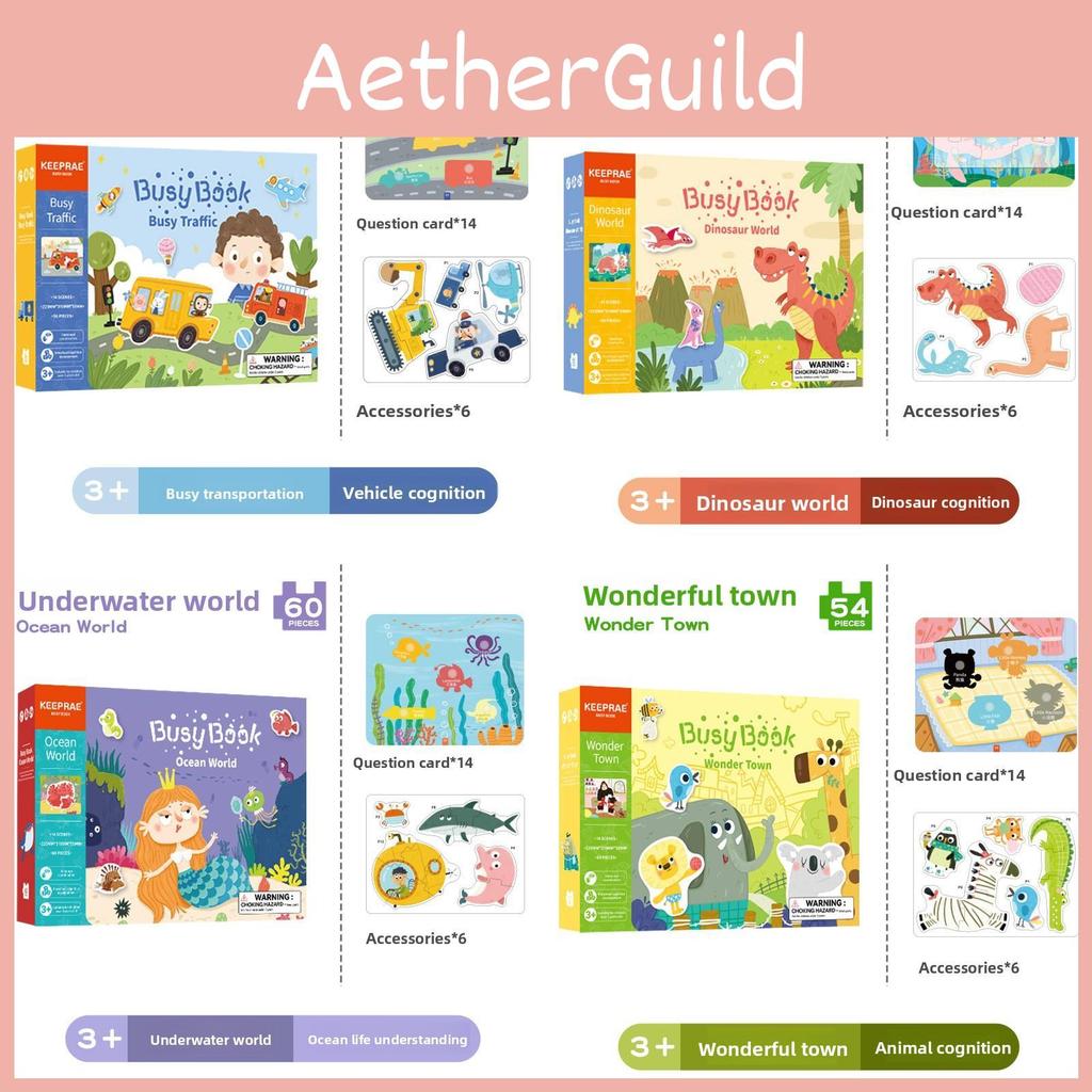 Busy Montessori Toddler Book Marine World Paper Toys Puzzle Creative Learning