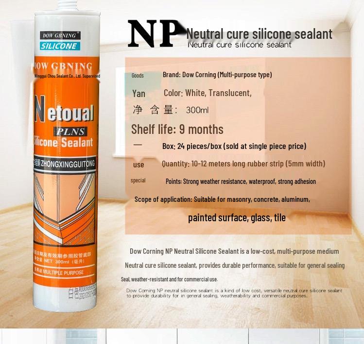 Universal Silicone Sealant Applicator: Heavy-Duty, Labor-Saving Glass & Caulking Gun for Household and Professional Use