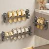 with Hook Suction Cup Towel Pole Punching Free Towel Storage Hanger Bathroom Towel Rack  Hotel