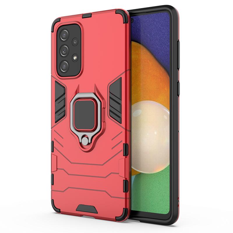 For Redmi Note 14 13 12 Pro Honor X8 X9a X9b Samsung A13 A14 A15 iPhone 16 15 Pro Hard PC + Soft TPU 2 In 1 Ring Holder Design Phone Case with Stand