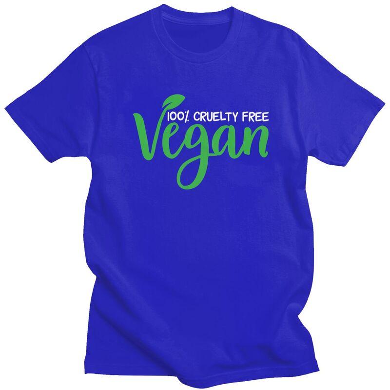 Custom Fashion Vegan Nutrition T Shirts Men ShortSleeve Veganism Animal Rights Tshirts Casual Tee 100 Cotton Slim Fit Tshirts