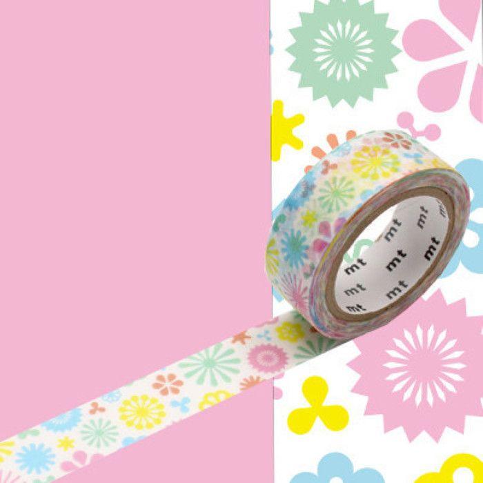 Masking Tape MT EX Pastel Flowers