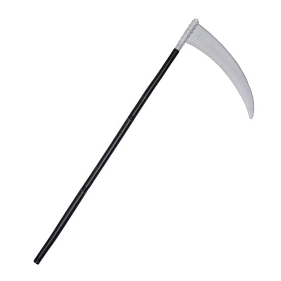 Halloween Weapon Prop Realistic 3-Section Handle Costume Accessories Comfortable Grip Cosplay Supplies Large Halloween Demon Scythe Sickle Axe Prop