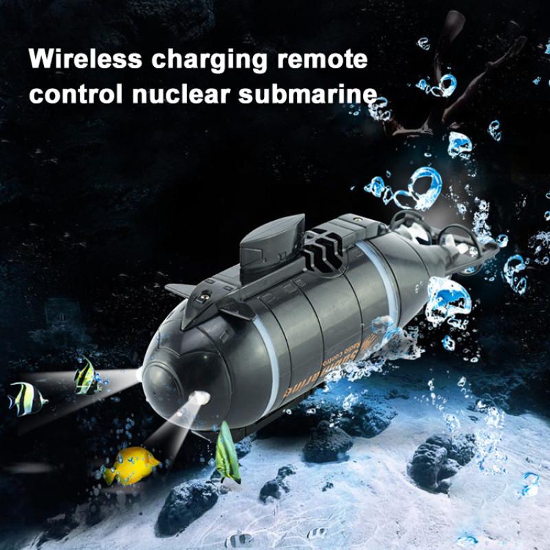 Non-Toxic Rc Boat Bmarine Toy Simulation Mini Ship Waterproof Rechargeable Model 2.4G Remote Control Submarine Toys For Children Gift