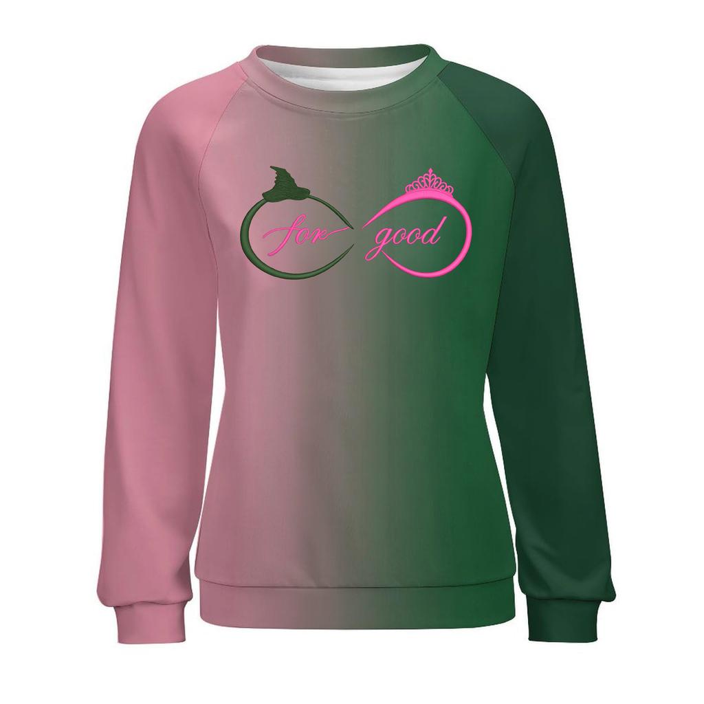 Women's Fashion Casual Long Sleeve Loose Printed Sweatshirt Top