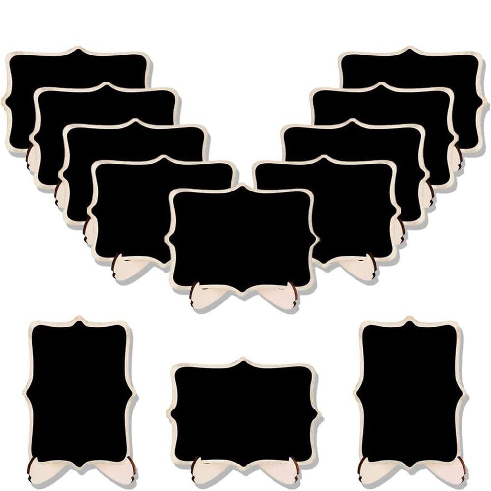 10pcs Wooden Mini Chalkboard Signs Creative Small Chalk Board Wedding Place Cards  Party Supplies