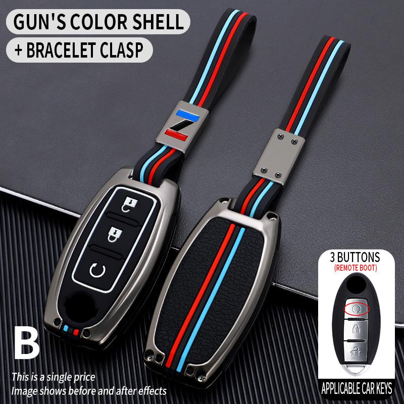 Car Key Case CoverProtective Shell Fob for Nissan Qashqai X-Trail T32 T31 Juke J10 J11 Kicks Tiida Pathfinder Note for Infiniti