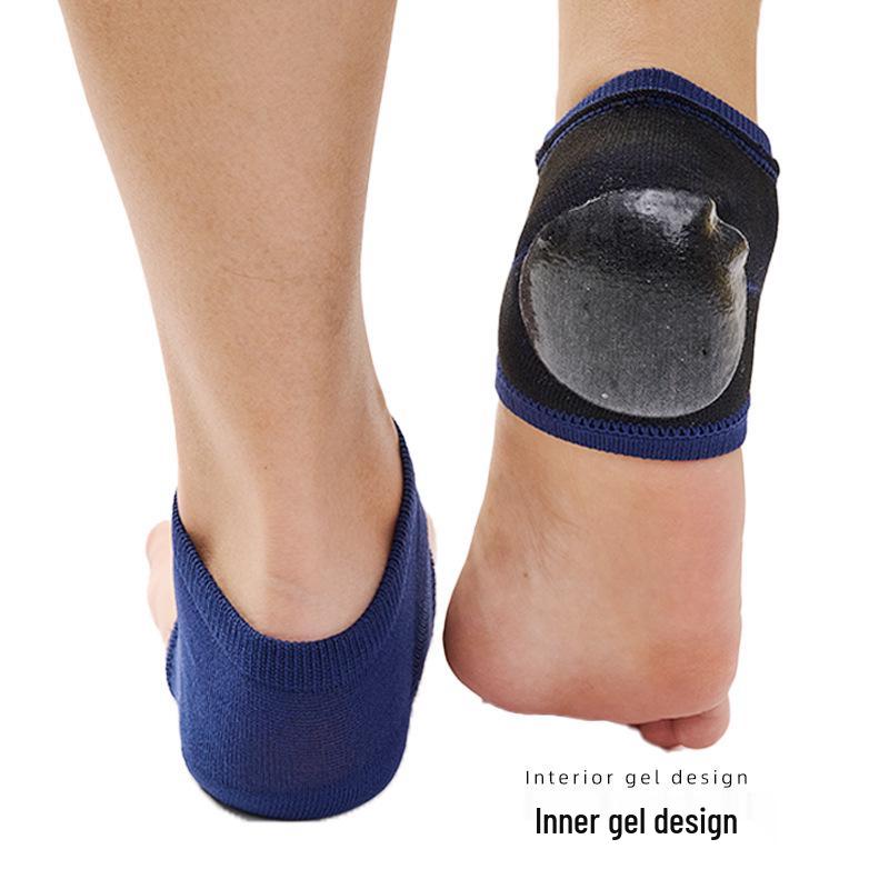 Unisex Fersenpflaster & Halbsocken mit Gelpolsterung - Rissschutz, Anti-Trockenheits-Sleeves in Weiß & Hautfarbe.