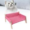 Elevated Cat Couch Wood Structure Stable Support Relaxing Strong Load Capacity Cat Sofa Bed for Home