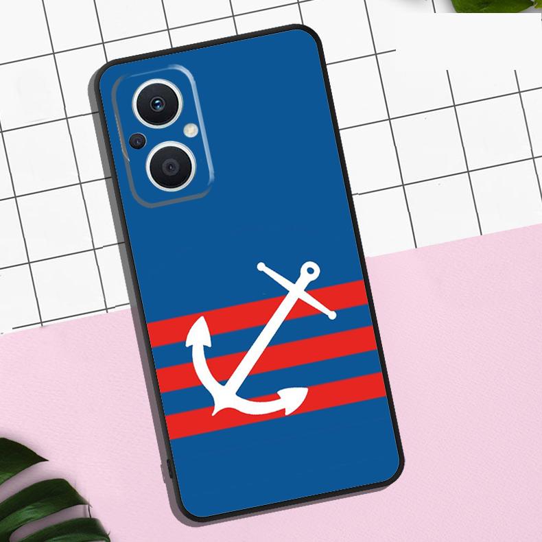 

Nautical Anchor Boat Sea Case For OPPO Reno 13F 12F 11F 8T 7 8 10 11 12 13 Pro OPPO Find X8 X6 Pro X3 X5 Lite Cover OPPO Reno8 T 4G