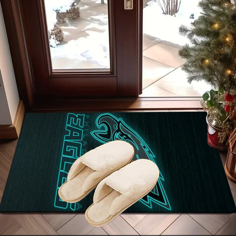 Philadelphia Eagles Teppich für Büro, Stuhlunterlage, Dekorativer Teppich Wohnzimmer Matte, Große Größe Fan Geschenke Weihnachtsgeschenke