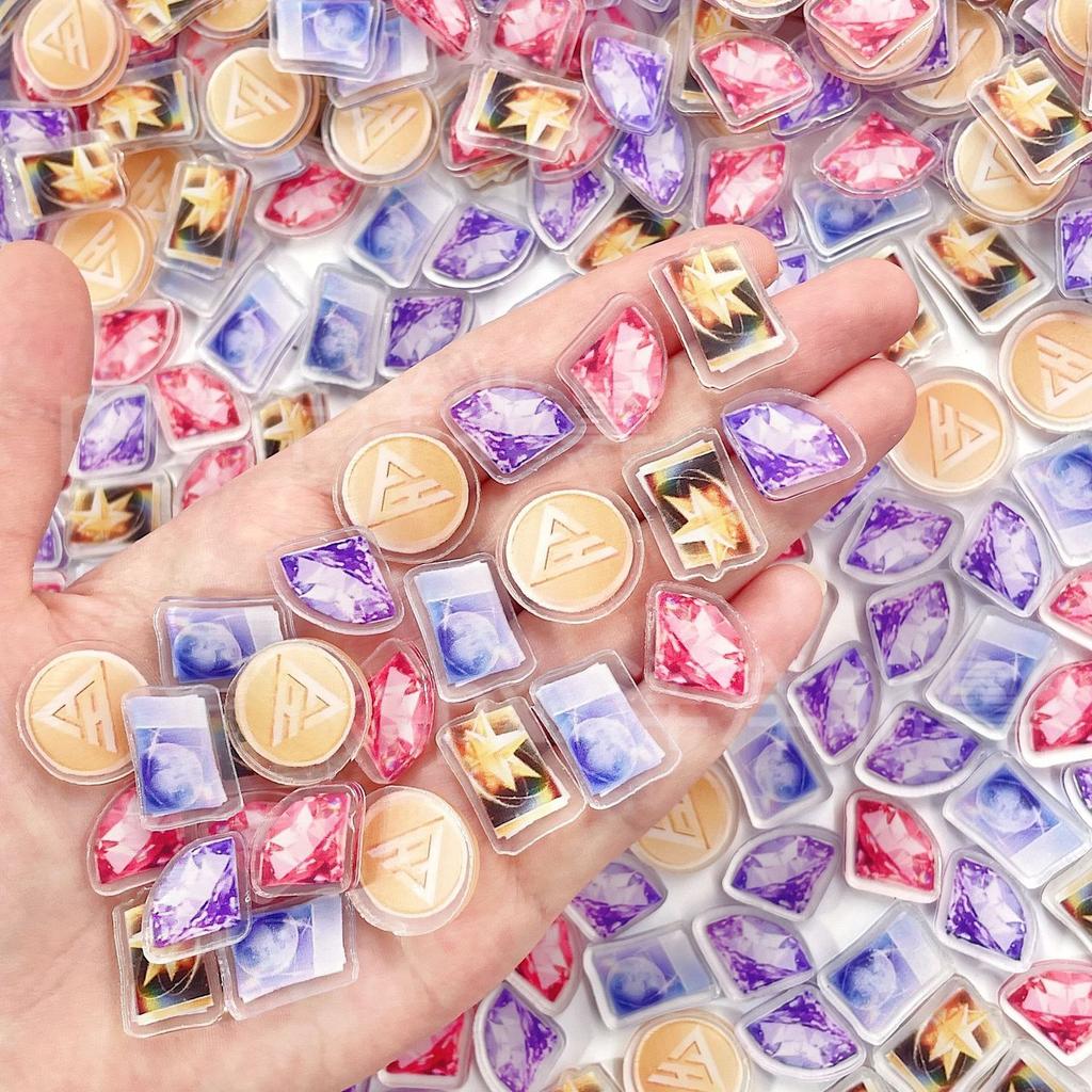 1/2/4CM Love and Deepspace 99-200Pcs Acrylic Sheet Sylus Rafayel Zayne Xavier Caleb Coin Wish Scroll Anime Distribution Fan Gift