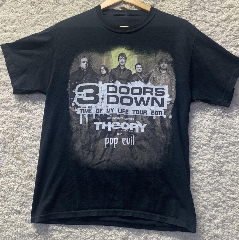 3 Doors Down Time Of My Life Tour Velikost S-5XL Unisex Tričko