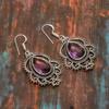 Amethyst Gemstone Handmade 925 Sterling Silver Jewelry Earring for Thanksgiving