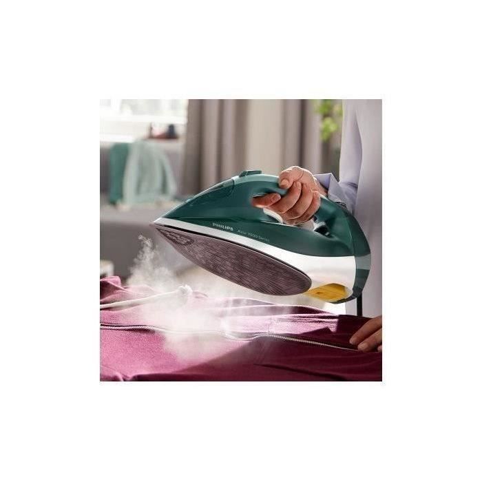 Philips Fer À Repasser - 2800W - 50gr/mn - Pressing 250gr/mn - Série 7000 Azur - Vert Opale/menthe - DST7031.70