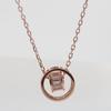 Mesh Diamond Double Ring Circle Necklace Double-layer Circle Shiny Clavicle Necklace Korean Version New Style