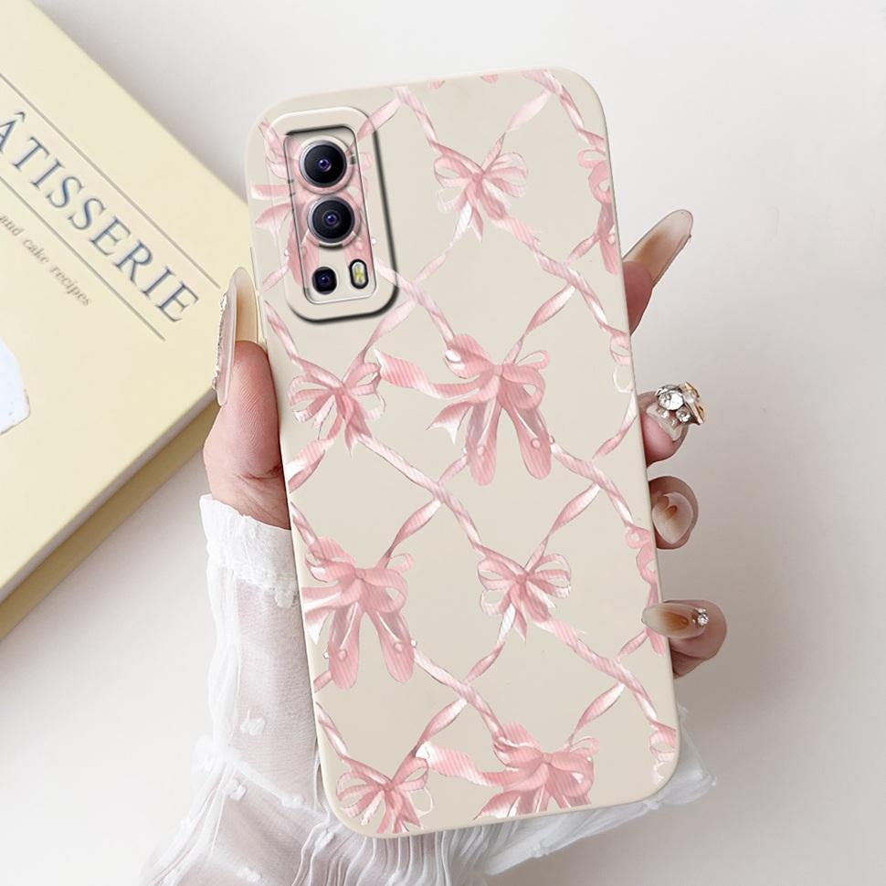 For Vivo Y72 5G Casing V2041 Colorful Flower Cartoon Cover Silicone Soft TPU Phone Case For Vivo Y 72 Y72  5G Coque Fundas Capas