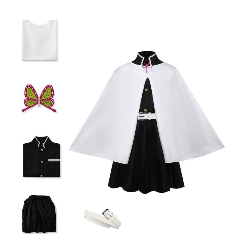 Demon Slayer Kimetsu No Yaiba Tsuyuri Kanao Costume With Casual Style And Linen Fabric For Youths