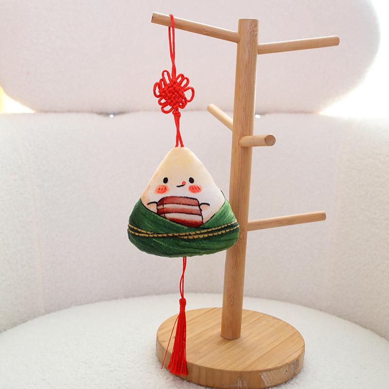 Creative Dragon Boat Festival Zongzi Throw Pillow Plush Toy Doll Children'S Bag Keychain Pendant Girl Doll