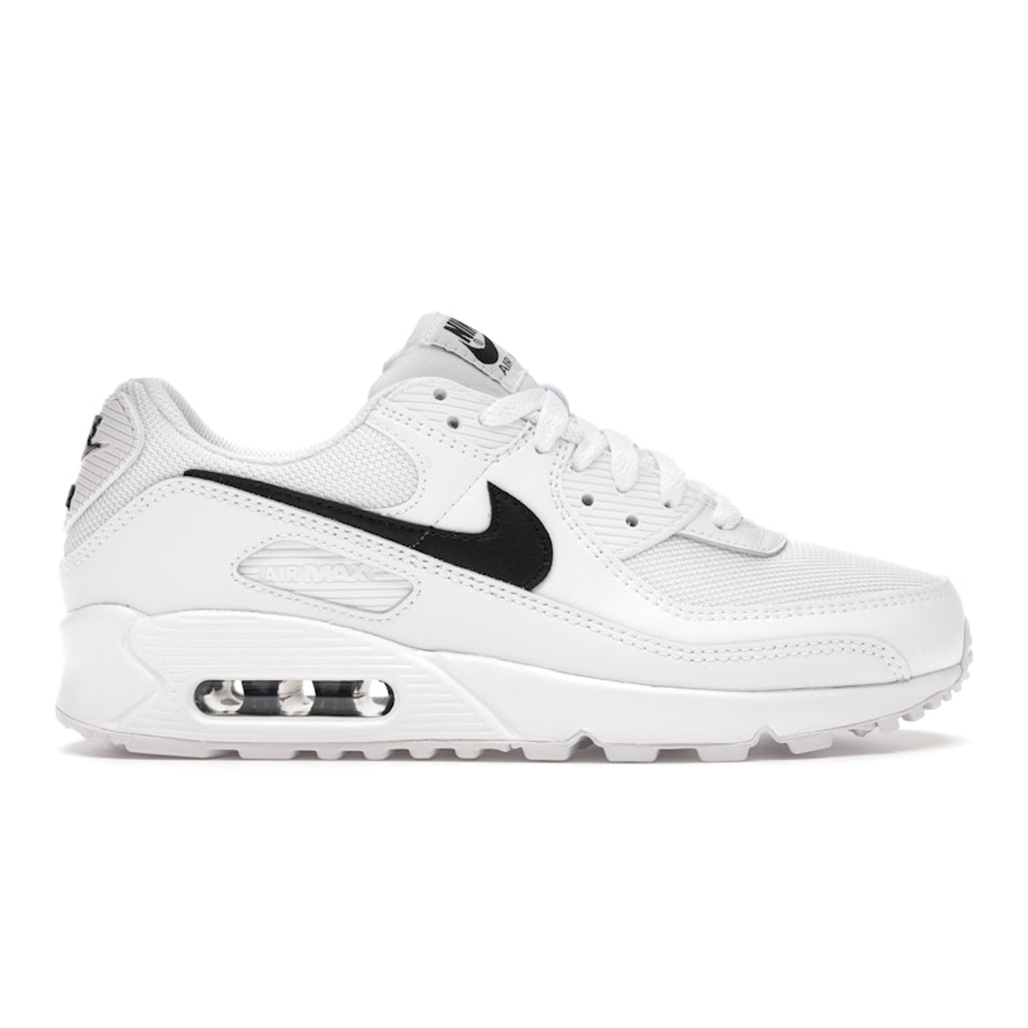 Nike Air Max 90 WMNS White/Black Visible Air Cushion Casual Shoes CQ2560-101 36