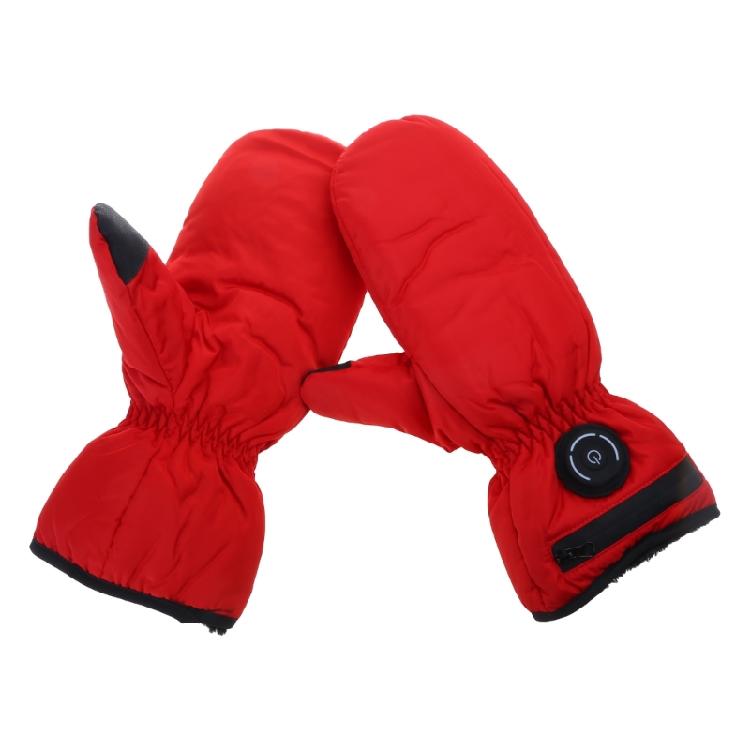 

Heated Cycling Gloves Electric Hand Warmer USB Winter Warm Mittens For Motorbike червоний