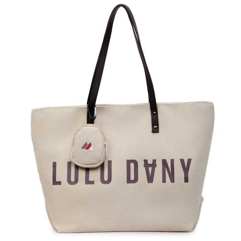 2025 New Large Capacity Fashion Alphabet Tote Shopping Bag Casual Travel Shoulder Tote Bag