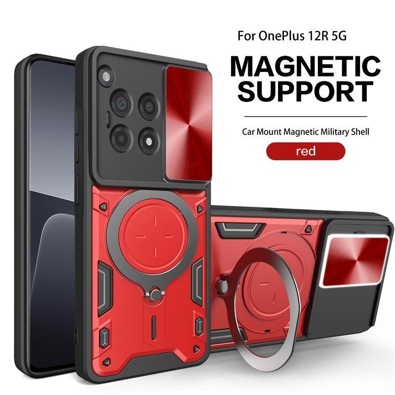 

Для OnePlus 12R 5G Защитная броня для объектива камеры Противоударный магнитный держатель-кольцо Задняя крышка Для чехлов для телефонов Oneplus ACE 3 5G For OnePlus 12R