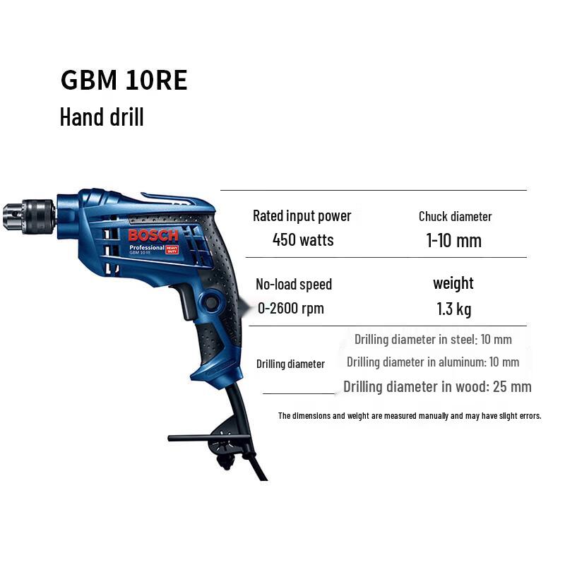 Bosch GBM 10 RE Electric Drill/Screwdriver CN plug (adapter included)