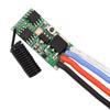 433MHz Wireless Remote Control DC Motor Speed Controller 3.7V-24V 5A PWM Speed Regulation Dimming Module for LED Lights Motor