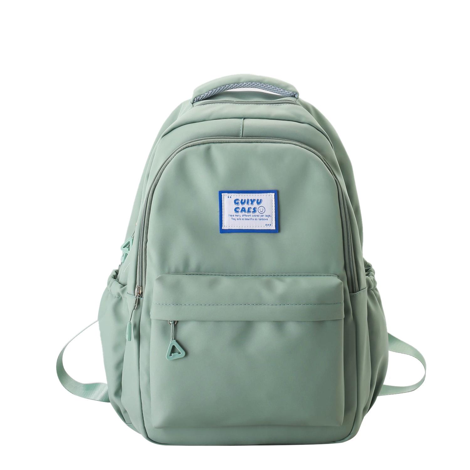 

Студенческий школьный рюкзак для учениц средней школы, новый стиль, нейлоновый материал, женский рюкзак для студентки колледжа, для подростков, мужской