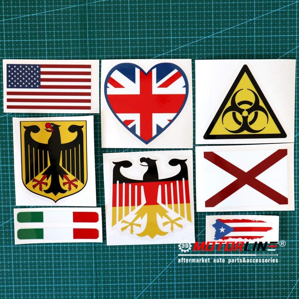 Colombia Map Flag Decal Sticker Vinyl Colombian - 2 Pack Glossy, 3 Inches - for Car Boat Laptop Phone