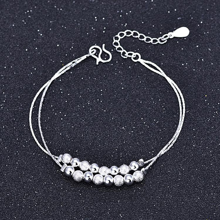 Fashion Elegant Simple Double Layer Sixteen Beads Ladies Bracelet Summer Fashionable and Versatile