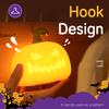 Portable Pumpkin Lantern Halloween Led Night Light Rechargeable Bedroom Bedside Table Lamp Party Decor Silicone Kids Toy Gift