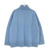 CINOH 21WKN005 Blue Oversized High Neck Knit Tops 38 blueUsed