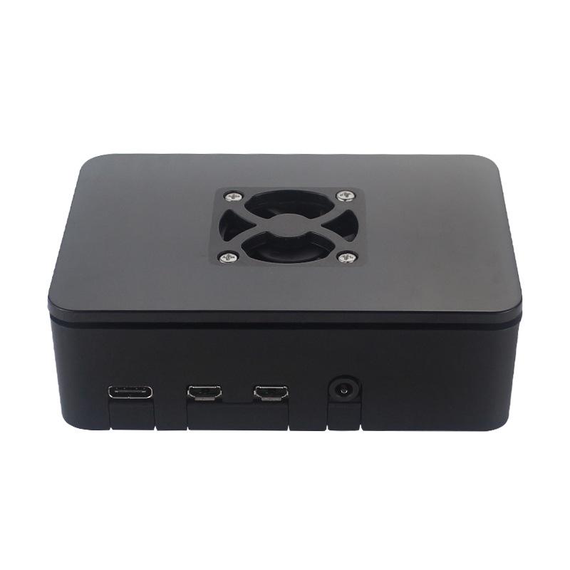 Raspberry Pi 4 Model B Black ABS Protective Case with Fan