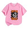 Kids Boys Girls 100% Cotton Crew Neck Short Sleeve T-Shirt, Cool Wild Child Skull Pattern Casual Breathable Tee, Fashion Streetwear Top for Daily Play