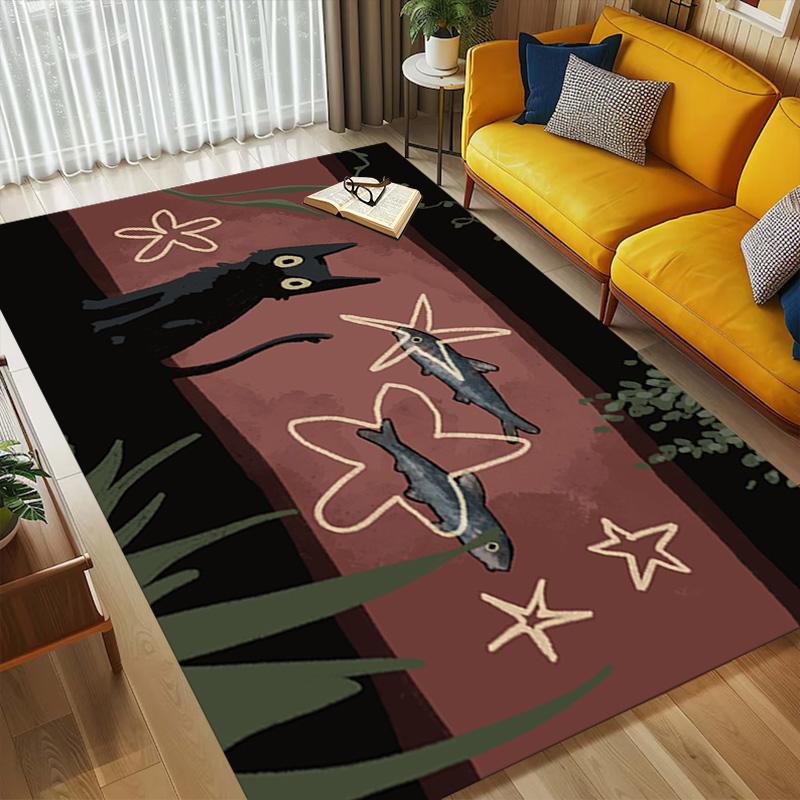 Night Garden Living Room Nonslip Area Rug Soft Carpet For Bedroom Game Playroom Sofa Office Home Decor Doormat Christmas Gift C9291308